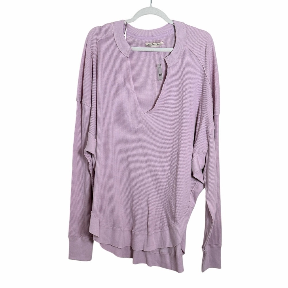 NWT Free People We the Free Buttercup Thermal Lavender Lilac Purple Size Medium